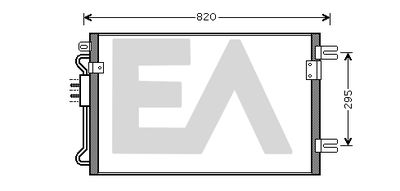Конденсатор, кондиционер EACLIMA 30C12027 для CHRYSLER VOYAGER