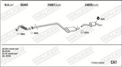 SISTEM DE ESAPAMENT WALKER FOK016965