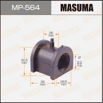 Втулка, стабилизатор MASUMA MP-564 для MITSUBISHI LANCER