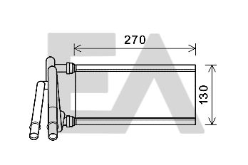 Теплообменник, отопление салона EACLIMA 45C71011 для LEXUS GS
