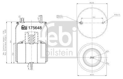 Bellow, air suspension FEBI BILSTEIN 175648