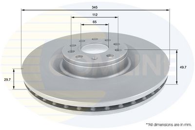 спирачен диск COMLINE ADC1469V
