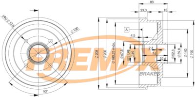 Тормозной барабан FREMAX BD-3030 для RENAULT 11