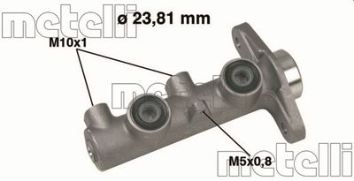 Главный тормозной цилиндр METELLI 05-0334 для HONDA CIVIC