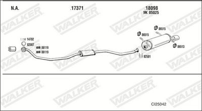 Изпускателна система WALKER CI25042