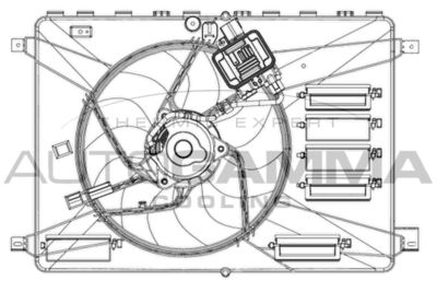 AUTOGAMMA GA200960 Вентилятор системы охлаждения двигателя  для LAND ROVER FREELANDER (Ленд ровер Фрееландер)