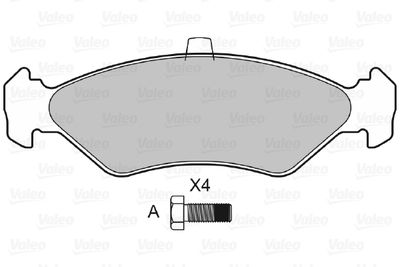 Brake Pad Set, disc brake 598043