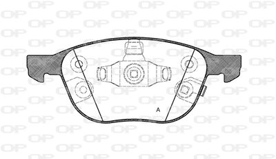 Комплект тормозных колодок, дисковый тормоз OPEN PARTS BPA1082.12 для FORD C-MAX