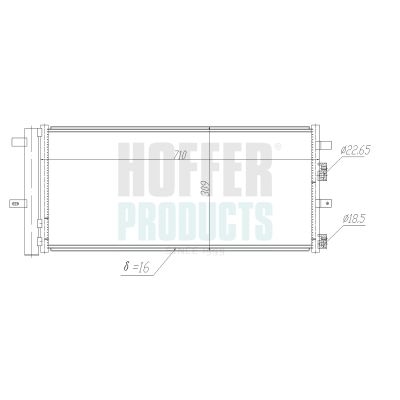CONDENSATOR CLIMATIZARE HOFFER 991291