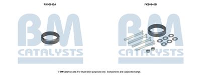 Монтажный комплект, катализатор BM CATALYSTS FK90840 для MERCEDES-BENZ S-CLASS