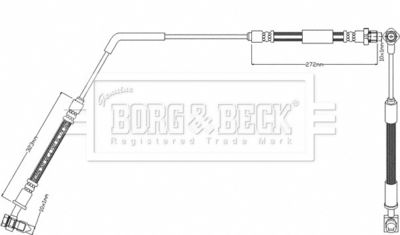 Brake Hose Borg & Beck BBH8405