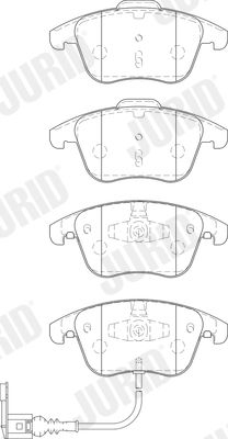 Brake Pad Set, disc brake 573246J