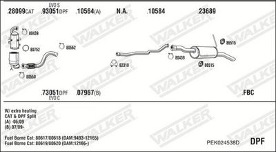ABGASANLAGE WALKER PEK024538D