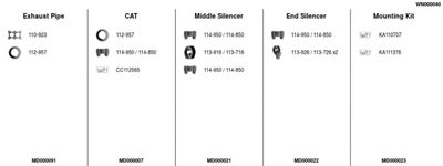 Układ wydechowy FA1 WN000040