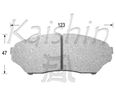 Комплект тормозных колодок, дисковый тормоз KAISHIN FK6089 для MITSUBISHI PAJERO
