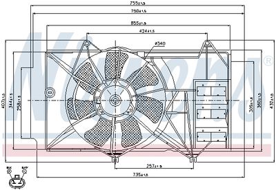 VENTILATOR RADIATOR NISSENS 85327 5