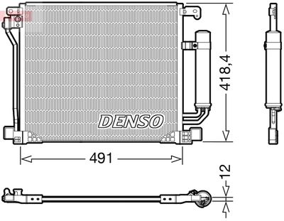 DENSO DCN46025 Радиатор кондиционера  для NISSAN JUKE (Ниссан Жуkе)