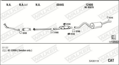 Изпускателна система WALKER SA30119