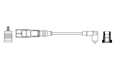 Провод зажигания BOSCH 0 356 912 889 для VW ILTIS