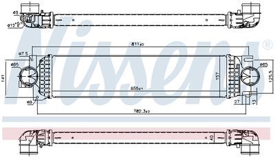 INTERCOOLER COMPRESOR NISSENS 961236 6
