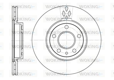 WOKING D6442.10 Тормозные диски  для ALFA ROMEO SPIDER (916_) 2.0 T.SPARK 16V (916S2C00)