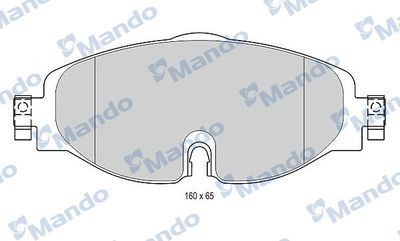 Комплект тормозных колодок, дисковый тормоз MANDO MBF015281 для AUDI Q2