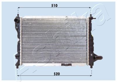 ASHIKA RDA313024 Радиатор охлаждения двигателя  для CHEVROLET MATIZ (Шевроле Матиз)