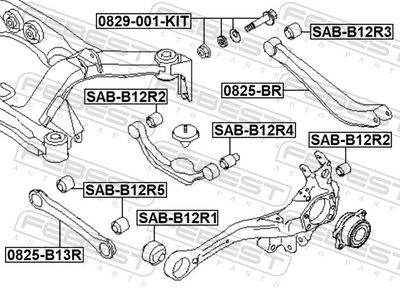 SET șURUBURI DE CORECțIE ALUNECARE FEBEST 0829001KIT 1