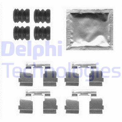 Комплектующие, колодки дискового тормоза DELPHI LX0554 для RENAULT SANDERO/STEPWAY