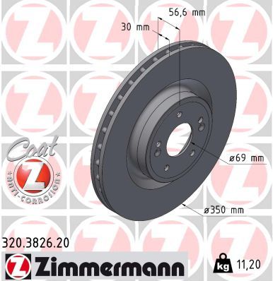 BREMSSCHEIBE ZIMMERMANN 320382620