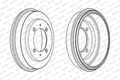BREMSTROMMEL FERODO FDR329275 2