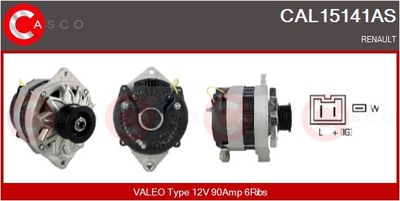 GENERATOR / ALTERNATOR CASCO CAL15141AS