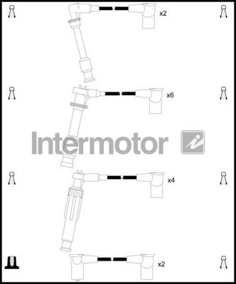 Комплект проводов зажигания INTERMOTOR 76017 для PORSCHE 911