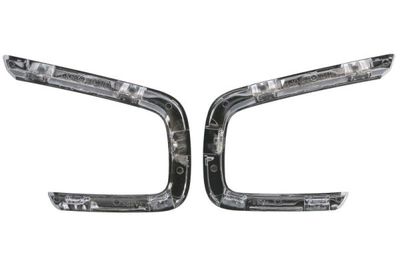 Grillestrip vooraan Voor Links/Rechts (2 st. set, chroom) past: RENAULT KANGOO III 01.21-