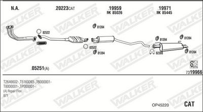 ABGASANLAGE WALKER OP45220