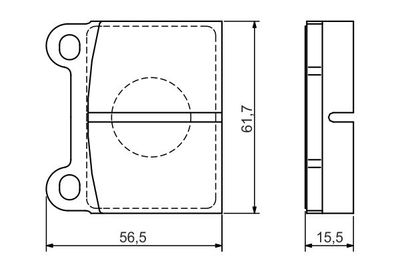 Комплект тормозных колодок, дисковый тормоз BOSCH 0 986 495 078 для OPEL SENATOR