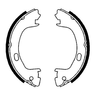 Brake Shoe Set, parking brake CRY006ABE