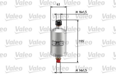Топливный фильтр VALEO 587210 для ALFA ROMEO 33