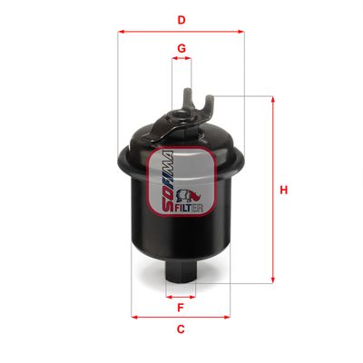 SOFIMA S 1621 B Топливный фильтр  для HONDA LOGO (Хонда Лого)