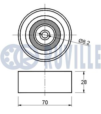 ROLA GHIDARE/CONDUCERE CUREA TRANSMISIE RUVILLE 540340 1