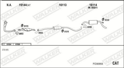 Изпускателна система WALKER FO30955