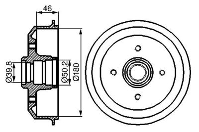 Brake Drum 0 986 477 015