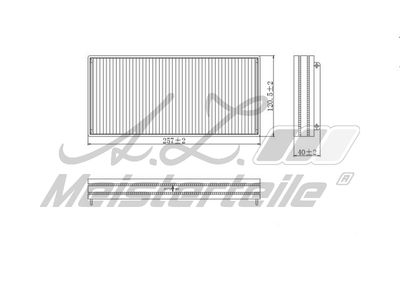 Филтър купе (поленов филтър) A.Z. Meisterteile AZMT-41-010-1588