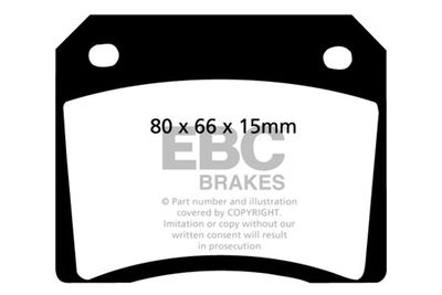 Комплект тормозных колодок, дисковый тормоз EBC Brakes DP101 для FIAT 1500