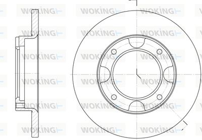 WOKING D6039.00 Тормозные диски  для HONDA ACCORD (Хонда Аккорд)