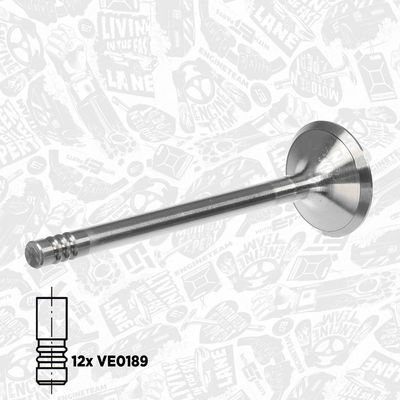 Komplet ventila, usisni/ispušni ventil ET ENGINETEAM boxET – service kit VS0036