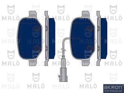 Комплект тормозных колодок, дисковый тормоз AKRON-MALÒ 1050002