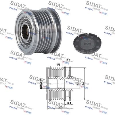 механизъм за свободен ход на генератор SIDAT 455068