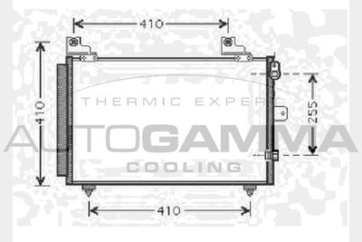 Конденсатор, кондиционер AUTOGAMMA 104466 для DAIHATSU TERIOS