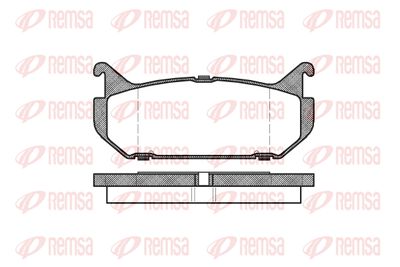 Комплект тормозных колодок, дисковый тормоз REMSA 0416.00 для MAZDA MX-6